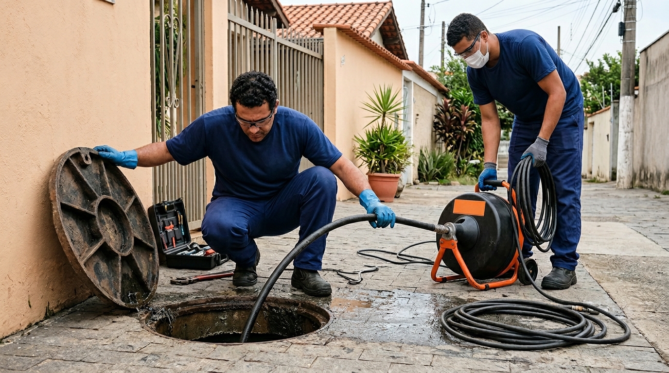 Desentupimento de esgoto perto de mim em Feira de Santana-BA